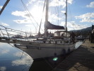 At the fuel dock at the Ganges Marina, Ganges Harbour, Salt Spring Island, BC. After yesterday